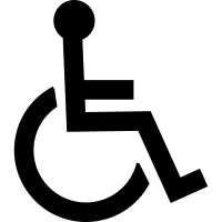 Wheelchair access and mobility icon