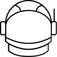 Astronaut helmet icons Astronaut helmet icons