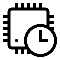 real time clock icons noun project